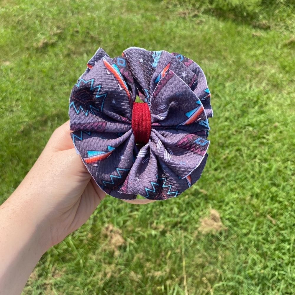 Colorful Patterned Kids Hair bow